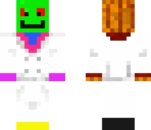 neon pumpkin man
