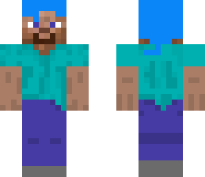 blue hair steve