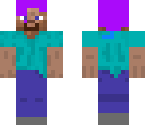 purple hair steve