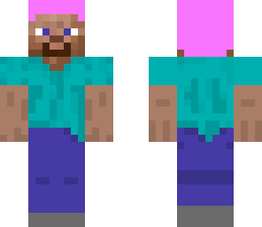 pink hair steve