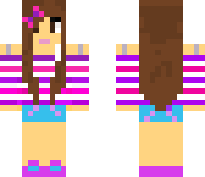 purple and pink girl