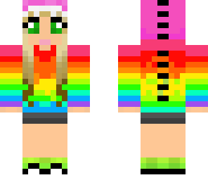 rainbow dinosaur girl updated