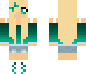 green blonde girl