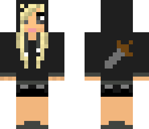 wither skeleton hoodie girl