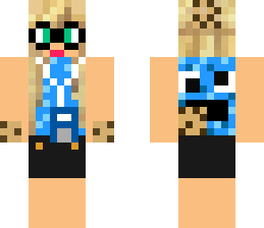 cute cookie monster girl