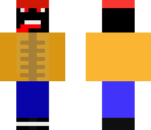 evil man with abs