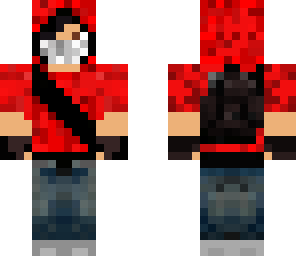 red parkour teen
