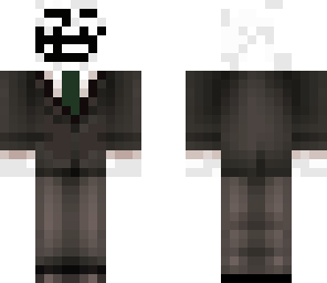 troll face in a suit