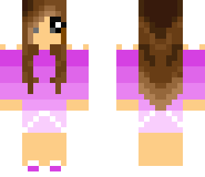 purple brunette