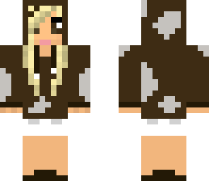 cow hoodie girl