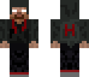 herobrine in black hoodie