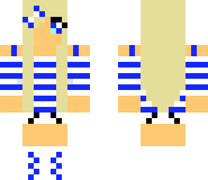 blue and white