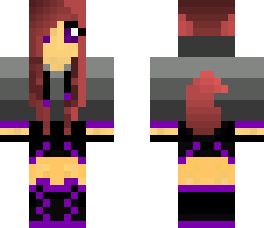 purple wolf girl