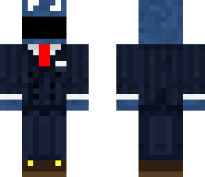 cookie monster in suit with red tie