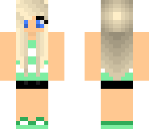 green punk girl