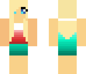 pink and aqua girl