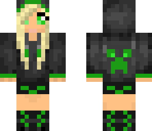 girl in creeper hoddy