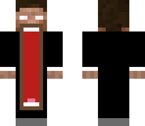 shocked herobrine in suit