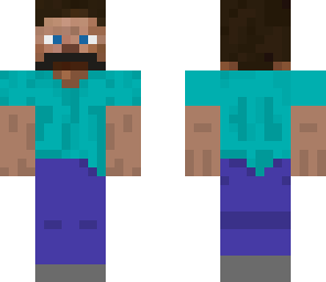 steve with a moustache