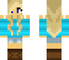 blue shirt girl