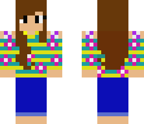 flower girl with banana stripe