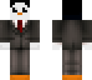 fixed penguin in a suit