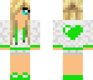 green heart girl