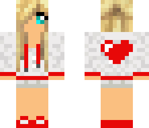 red heart girl