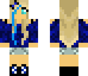 beautiful girl in blue