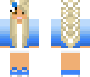 blue bow girl