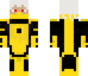 ninja yellow white hair
