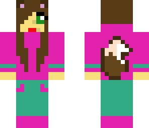 pink wolf girl