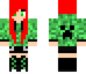 creeper girl in hoodie ginger