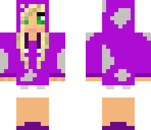 purple cow hoodie girl