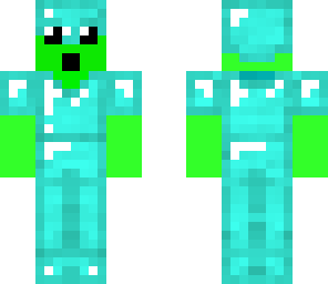 alien with diamond armor