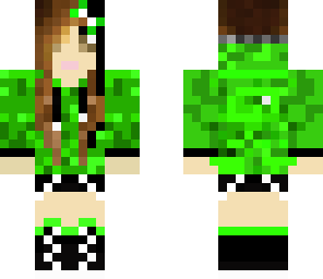 green jumpered girl