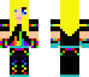 rainbow blond girl 