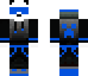 blue panda man