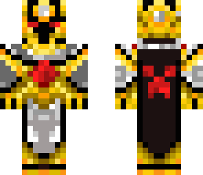 gold dude with new stuff