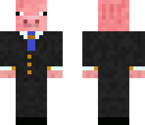 a pig in a suit