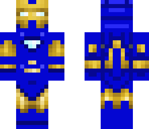 blue iron man
