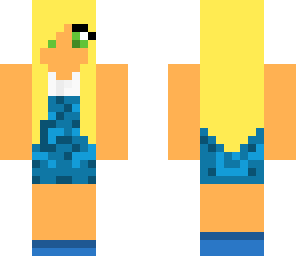 blue dress