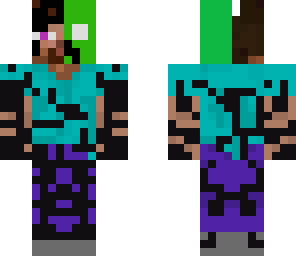 ender-zombe-creeper-steve-with eyes of herobrine
