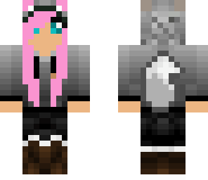 pink wolf girl