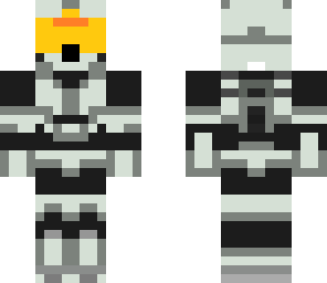minecraft white halo guy