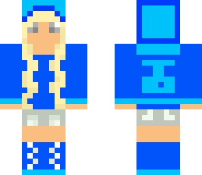 blue slime girl