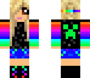 rainbow creeper girl