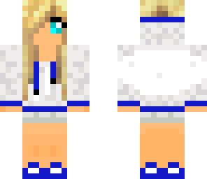 blue hoodie girl