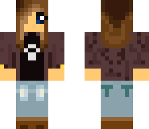 skull shirt girl