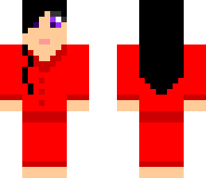 girl in red pjs